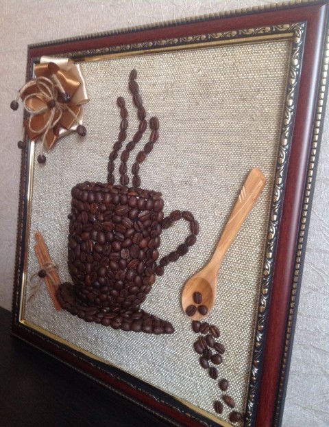 Картина из кофе