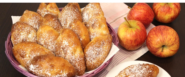 домашние пирожки с яблоками